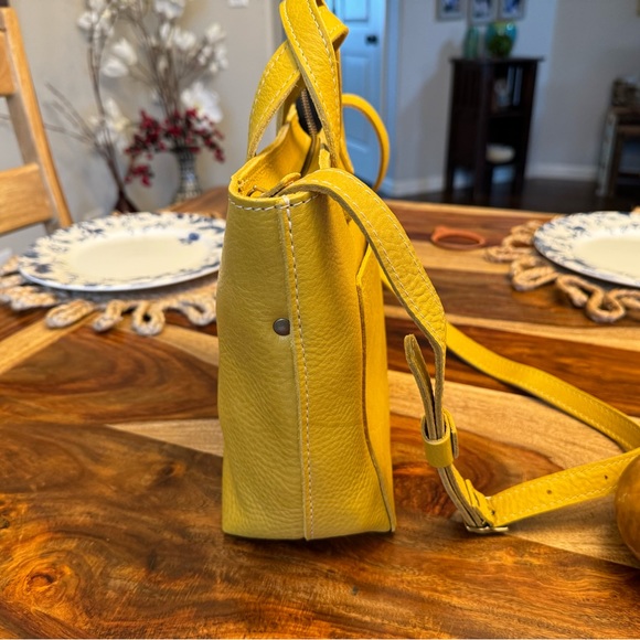 Pomelo 🦄 Mini Zipper Crossbody Tote Bag Yellow Purse Spring Fit NEW - Picture 5 of 9